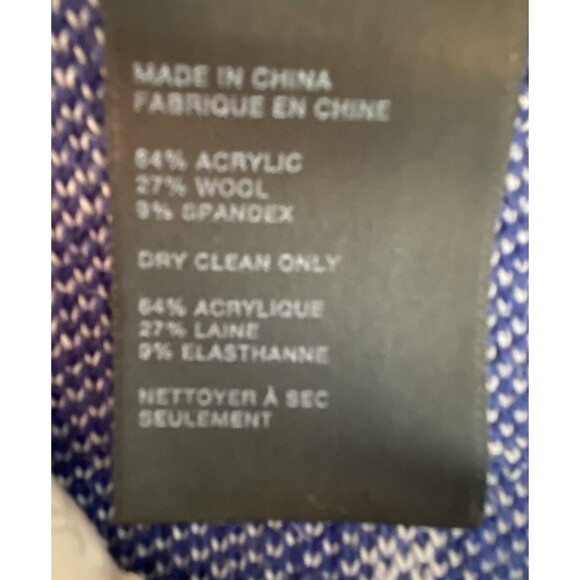 NWT! J.O.A. Sweater Skirt Size Small Blue Wool Blend Stretch Flare Fall Office - Picture 8 of 9